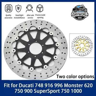 Rotor de disco de freno delantero flotante apto para moto Ducati 748 916 996 998 Foto 1 de 4