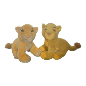 Vintage LION KING Plush SIMBA & Nala Cub 8" Disney Store Stuffed Animal Toys - Picture 1 of 7