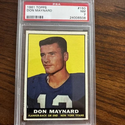 1961 Topps - Don Maynard #150 (RC) Foto 1 de 2