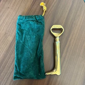 Polo Ralph Lauren Metal Bottle Beer Opener Gold Boot-Shaped Kitchen Accessories - Picture 1 of 2