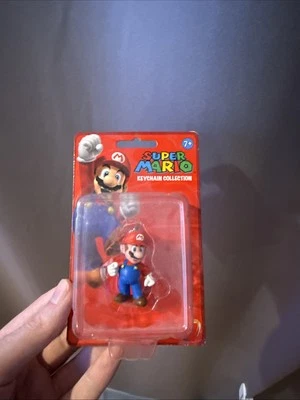 Nintendo Super Mario Llavero Clip Colección Figura Mario Oficial *SELLADO NUEVO* Foto 1 de 4