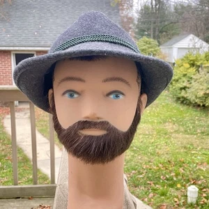 Sombrero Alpen Kitz Austria Tirol Alpino Gris Lana Fieltro Impermeable Talla 59 = 7 3/8 - Imagen 1 de 14