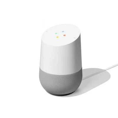 Google Home  Smart Speaker & Google Assistant, Light Grey & White (NEW) - Image 1 of 4