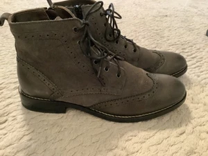 YARGICI Stiefeletten Boots Stiefel Grau 40 Leder Damen - Bild 1 von 6