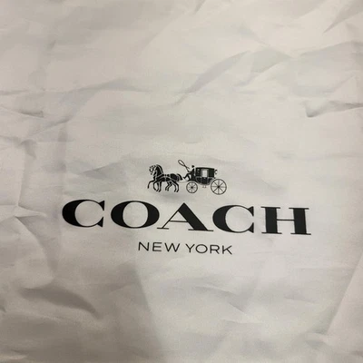 Bolso Coach Dust para mujer blanco con cordón logotipo bolsa almacenamiento para bolso cartera Foto 1 de 4