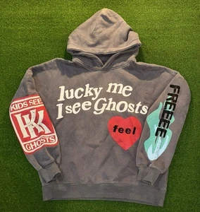 Sudadera con Capucha Lucky Me I See Ghosts Kanye West Niño Cudi Camp Flog Gnaw 11 de Nov Talla S - Imagen 1 de 7