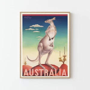 Australia Vintage Travel Poster Art Print | Home Decor - Picture 1 of 9