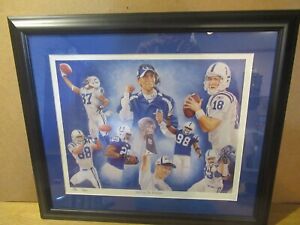 PEYTON MANNING PRINT FIRST SUPERBOWL WIN TITLED "LIVING THE DREAM NEW MINT COND!