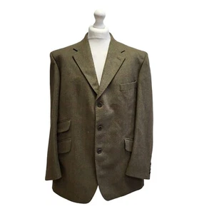 Magee Brown Wool Blend Suit Jacket UK Men's Size XXL 46" J1 - Picture 1 of 5