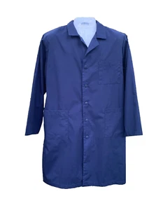 Uniform Adar Men-Women Navy Blue Collar Scrub Professional Lab Coat size L- XL - Picture 1 of 15