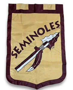 Florida State Seminoles Heavy Vertical Flag Banner Man Cave Dorm Decor 51x35 - Picture 1 of 8