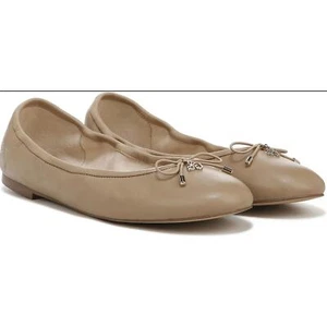 Usados en Excelente Condición Sam Edelman Felicia Puntera Redonda Cuero Tostado Ballet Pisos - Imagen 1 de 17
