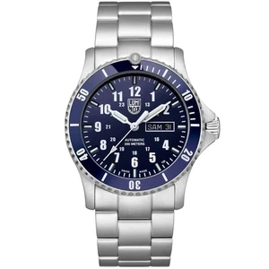 Luminox Men's Watch Sport Timer Automatic Blue Dial Silver Steel Bracelet 0924 - Picture 1 of 6