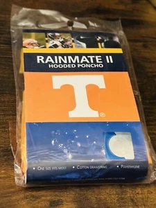 NCAA Hooded Poncho VOLS University Of Tennessee Rainmate II Orange NEW - Picture 1 of 4