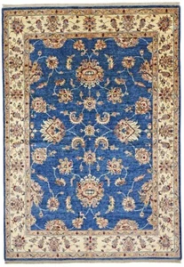 Alfombra anudada a mano Ziegler Farahan 218x154 cm alfombra oriental nueva - Imagen 1 de 7