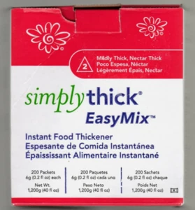 200 Packets SimplyThick Easy Mix Gel, Nectar, Exp Jan 2026, Mildly Thick #2 - Picture 1 of 3