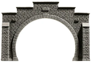 HO Model Scenery - 58052 - Tunnel Portal - Double Track - Picture 1 of 2