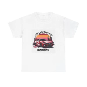 "Honda Civic T-shirt - For the Boys Who Love Their Cars" - Picture 1 of 8