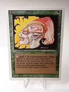 MTG - 3rd Edition - Revised - Llanowar Elves - Common - LP+ NM - Picture 1 of 2
