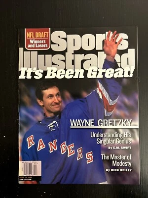 Wayne Gretzky Sports Illustrated Newsstand it’s Been Great NY Rangers 4/26/1999! - Image 1 of 4