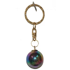 Mini Chiming Ball Iridescent Rainbow Keychain - Picture 1 of 1