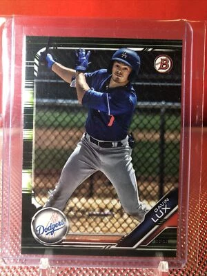 Gavin Lux 2019 BOWMAN PROSPECTS GREEN BORDER PARALLEL Rookie  NO. BP-130 - Image 1 of 4