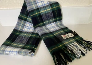 PRINGLE-Plaid Wool Scarf- Scotland - Picture 1 of 4