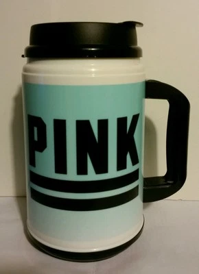 New! VICTORIA'S SECRET PINK! BLUE TRAVEL CHUG MUG - Image 1 of 4