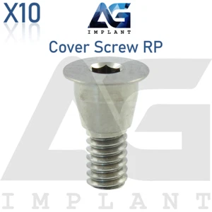 10 tornillos de cubierta para conexión cónica hexagonal de plataforma regular (RP) 2,65 mm - Imagen 1 de 4