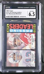 1985 TOPPS #192 DAN MARINO/JOE MONTANA 6.5 EX/MT+ 1984 PASSING LEADERS 223 - Picture 1 of 2