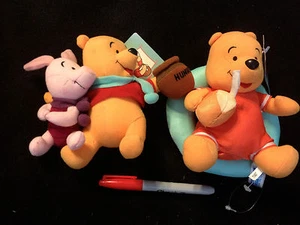 Nuevo con etiquetas ~ Pooh de verano en un tubo interior o Pooh y lechón de invierno ~ envío gratuito - Imagen 1 de 2
