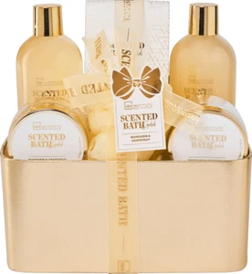Gift Basket For Women Set Shower Gel Bath Salts Body Cream Scrub Sponge 6 Pieces - Picture 1 of 1