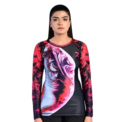 Koyes Fightwear  MMA Compression  Women's Rash Guard Wrestling Long Sleeve Top - Image 1 of 4