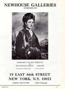 1970 SIR FRANCIS GRANT Art Gallery Exhibit 1-Page Magazine PRINT AD - Picture 1 of 1