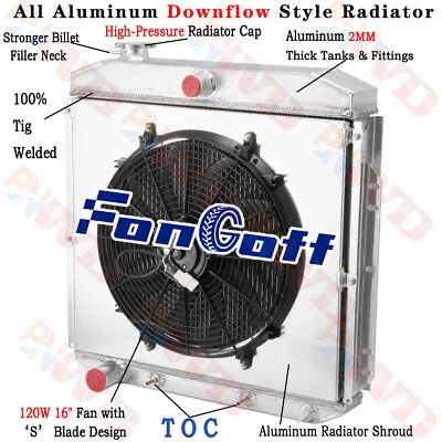 4 Row Radiator Fan Shroud For 1953-1956 Ford F-100 F-250 F-350 Ford Engine - Изображение 1 из 4
