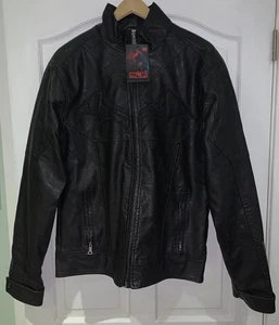 The Batman I Am The Shadows Kunstleder Herren Große L Schwarz Jacke Merchoid DC - Bild 1 von 6