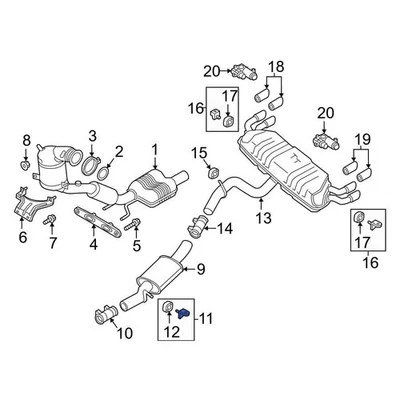 For Audi A3 Quattro 2022-2025 Audi 5Q0253144D Exhaust System Hanger Bracket - Imagem 1 de 4