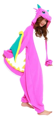 Pijama SAZAC Kigurumi Rosa Dragón Talla Única Foto 1 de 2