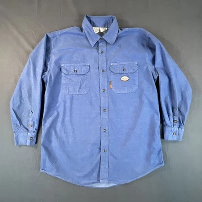 Rasco FR Flame Resistant Chambray Shirt Men's XL Reg Blue HRC 2 NFPA 2112 - Image 1 of 4