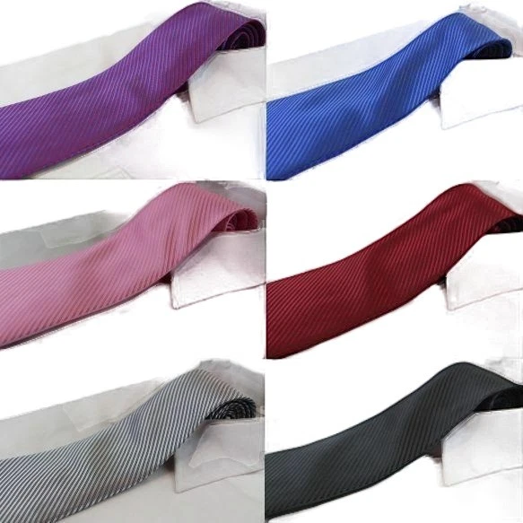 Classic Striped Neck Tie Mens Business Formal Woven Wedding Groomsmen Party - image 1 of 1