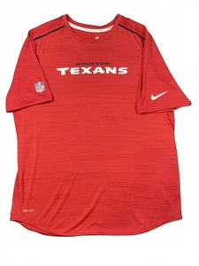 Houston Texans NFL Nike Dri-FIT Red Tee Size XL Sporty Athlete - Picture 1 of 9
