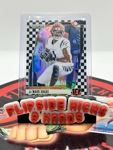 2024 Panini Prizm Jamarr Chase Black and White Checkerboard RARE SSP Bengals #57 - Picture 1 of 2