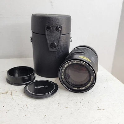 Teleobjetivo Konica Hexanon AR 135 mm f/3,5 MF SLR hecho en Japón Foto 1 de 4