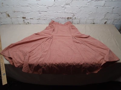 Maxi Falda Retro Liz Claiborne Algodón Melocotón Talla 10 Picnic Boho Festival De Colección Fluida Foto 1 de 4