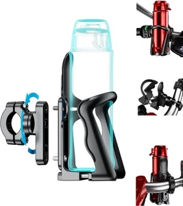 Bicycle Water Bottle Holder for Bike & Motorcycle, Adjustable Bike Water Bott... - Picture 1 of 6