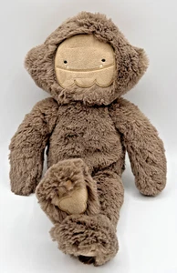 Slumberkins Bigfoot Yeti Plush 13" Brown Snuggle Cozy Stuffed Animal Toy - Picture 1 of 8