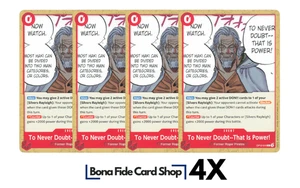 4x To Never Doubt--That Is Power! OP12-016 One Piece Playset 4x - Picture 1 of 2