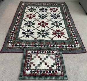 Twin Patchwork Quilt and Sham - Picture 1 of 11