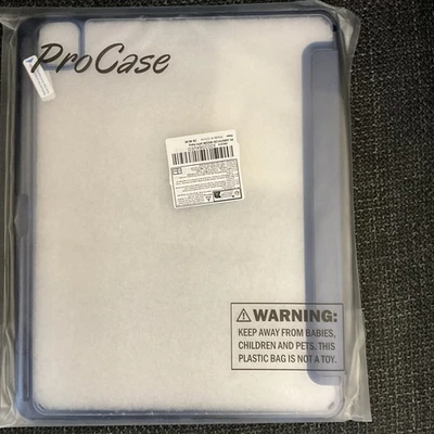 ProCase iPad Pro (4,5,6 gen)-12.9 inch Smart Case Clear Back Cover-navy  - Image 1 of 4