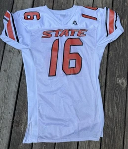 Game Worn Used Oklahoma State Cowboys Football Jersey #16 Sports Belle S-M +4 - Picture 1 of 7